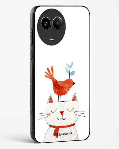 Whisker Perch [BREATHE] Glass Case Phone Cover (Realme)