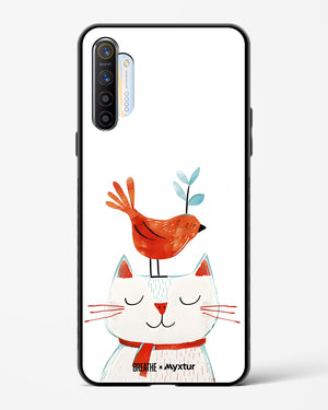 Whisker Perch [BREATHE] Glass Case Phone Cover (Realme)