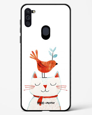 Whisker Perch [BREATHE] Glass Case Phone Cover-(Samsung)