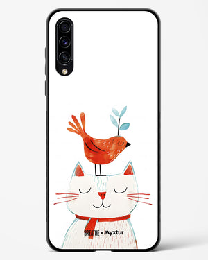 Whisker Perch [BREATHE] Glass Case Phone Cover-(Samsung)