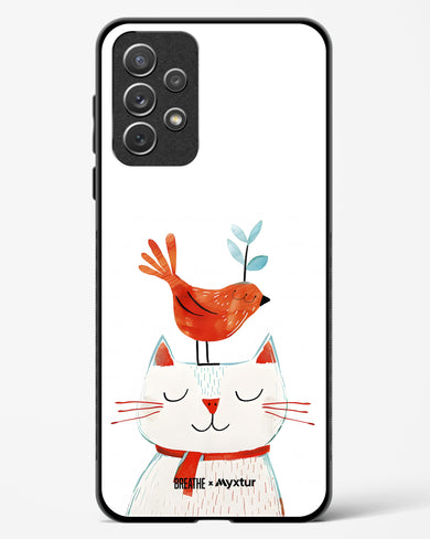 Whisker Perch [BREATHE] Glass Case Phone Cover-(Samsung)