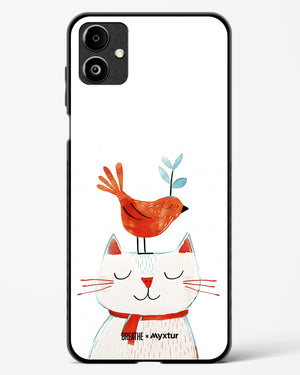 Whisker Perch [BREATHE] Glass Case Phone Cover-(Samsung)