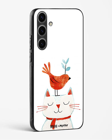 Whisker Perch [BREATHE] Glass Case Phone Cover-(Samsung)