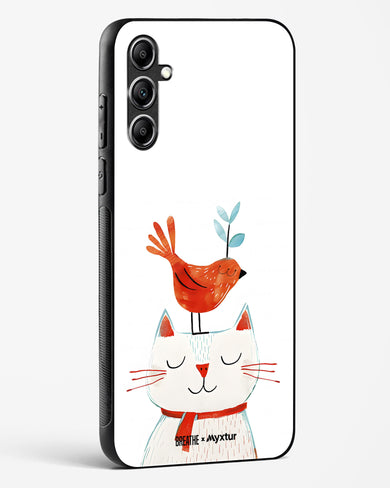 Whisker Perch [BREATHE] Glass Case Phone Cover (Samsung)