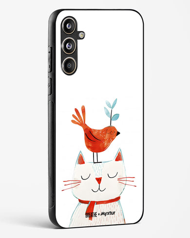 Whisker Perch [BREATHE] Glass Case Phone Cover (Samsung)