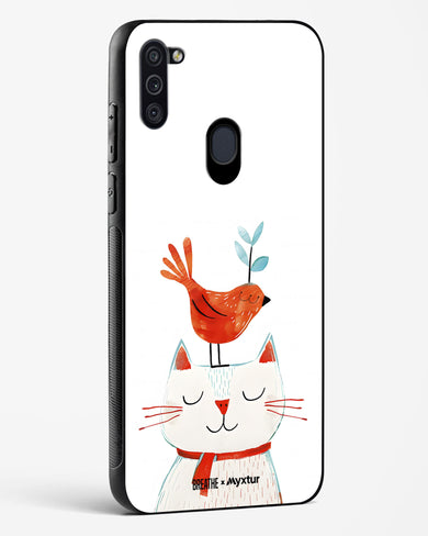 Whisker Perch [BREATHE] Glass Case Phone Cover (Samsung)