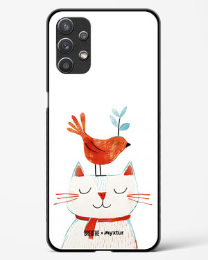 Whisker Perch [BREATHE] Glass Case Phone Cover-(Samsung)