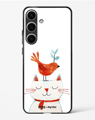 Whisker Perch [BREATHE] Glass Case Phone Cover (Samsung)