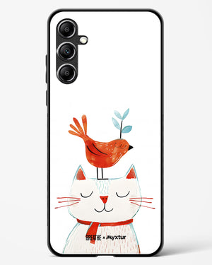 Whisker Perch [BREATHE] Glass Case Phone Cover-(Samsung)