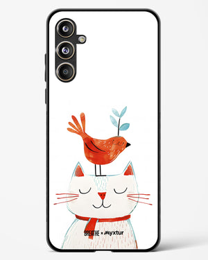 Whisker Perch [BREATHE] Glass Case Phone Cover (Samsung)