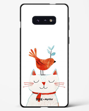 Whisker Perch [BREATHE] Glass Case Phone Cover-(Samsung)