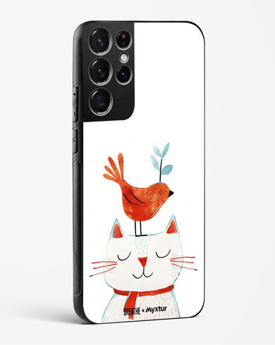 Whisker Perch [BREATHE] Glass Case Phone Cover (Samsung)