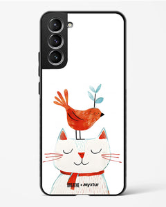 Whisker Perch [BREATHE] Glass Case Phone Cover (Samsung)