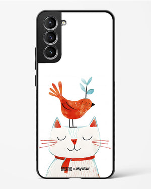 Whisker Perch [BREATHE] Glass Case Phone Cover-(Samsung)