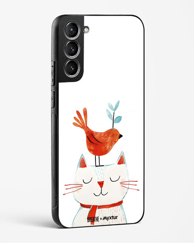 Whisker Perch [BREATHE] Glass Case Phone Cover-(Samsung)