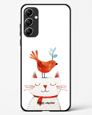 Whisker Perch [BREATHE] Glass Case Phone Cover-(Samsung)