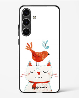 Whisker Perch [BREATHE] Glass Case Phone Cover-(Samsung)