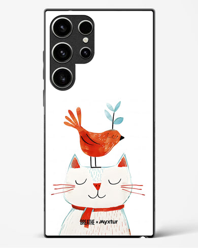 Whisker Perch [BREATHE] Glass Case Phone Cover (Samsung)
