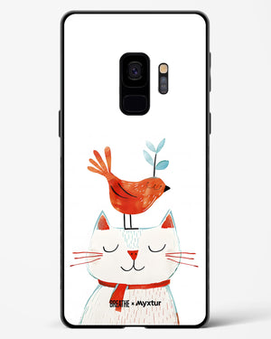 Whisker Perch [BREATHE] Glass Case Phone Cover (Samsung)
