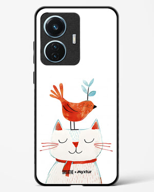 Whisker Perch [BREATHE] Glass Case Phone Cover (Vivo)