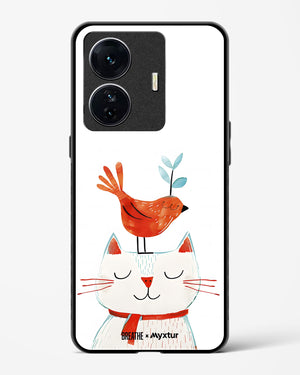 Whisker Perch [BREATHE] Glass Case Phone Cover (Vivo)