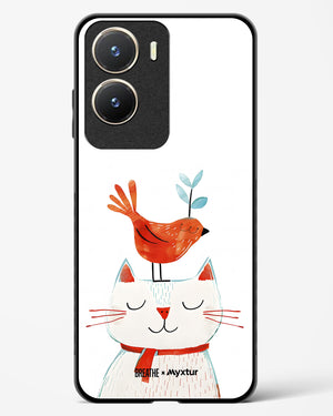 Whisker Perch [BREATHE] Glass Case Phone Cover-(Vivo)