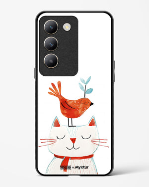Whisker Perch [BREATHE] Glass Case Phone Cover (Vivo)