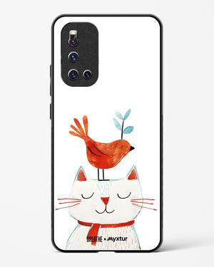Whisker Perch [BREATHE] Glass Case Phone Cover (Vivo)