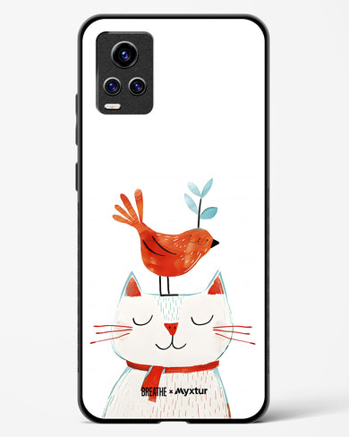 Whisker Perch [BREATHE] Glass Case Phone Cover-(Vivo)