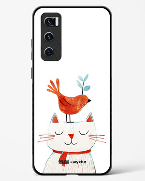 Whisker Perch [BREATHE] Glass Case Phone Cover (Vivo)