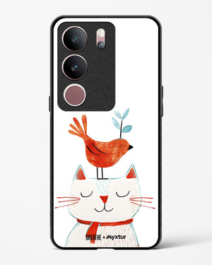 Whisker Perch [BREATHE] Glass Case Phone Cover (Vivo)