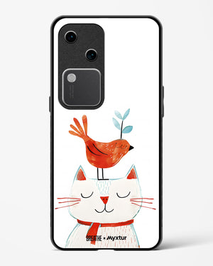 Whisker Perch [BREATHE] Glass Case Phone Cover (Vivo)