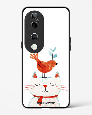 Whisker Perch [BREATHE] Glass Case Phone Cover (Vivo)