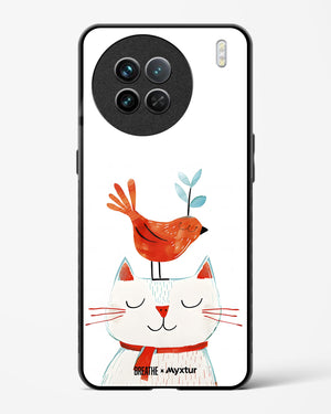 Whisker Perch [BREATHE] Glass Case Phone Cover-(Vivo)