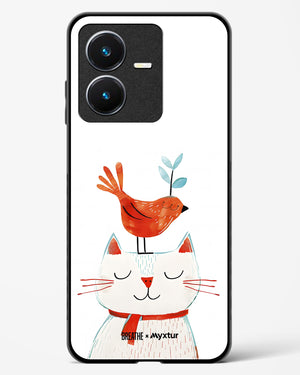 Whisker Perch [BREATHE] Glass Case Phone Cover (Vivo)