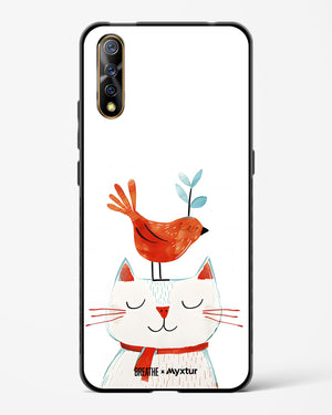 Whisker Perch [BREATHE] Glass Case Phone Cover-(Vivo)