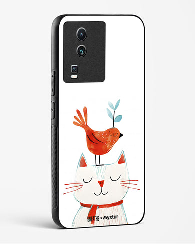 Whisker Perch [BREATHE] Glass Case Phone Cover-(Vivo)