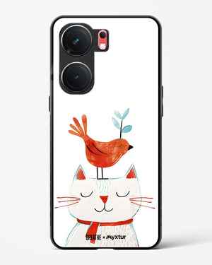 Whisker Perch [BREATHE] Glass Case Phone Cover (Vivo)