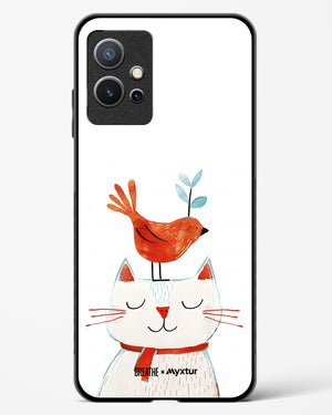 Whisker Perch [BREATHE] Glass Case Phone Cover-(Vivo)