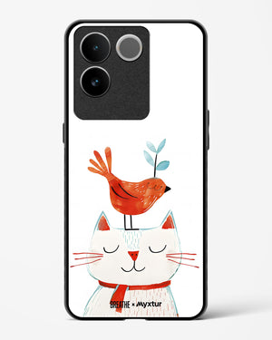 Whisker Perch [BREATHE] Glass Case Phone Cover (Vivo)