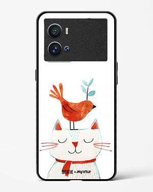 Whisker Perch [BREATHE] Glass Case Phone Cover-(Vivo)