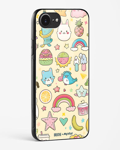 Happy Stickers [BREATHE] Glass Case Phone Cover (Apple)