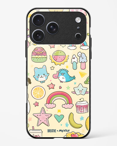Happy Stickers [BREATHE] Glass Case Phone Cover (Apple)