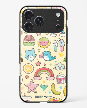 Happy Stickers [BREATHE] Glass Case Phone Cover (Apple)