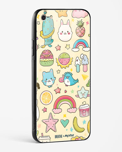 Happy Stickers [BREATHE] Glass Case Phone Cover (Apple)