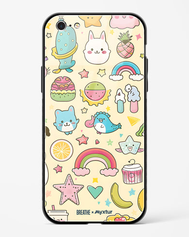 Happy Stickers [BREATHE] Glass Case Phone Cover (Apple)