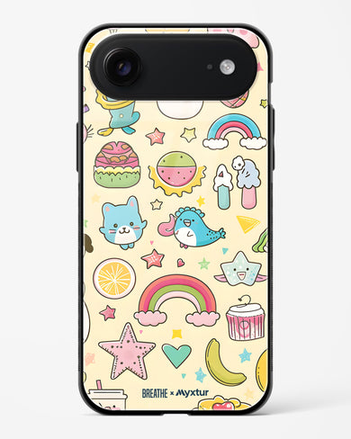 Happy Stickers [BREATHE] Glass Case Phone Cover (Apple)