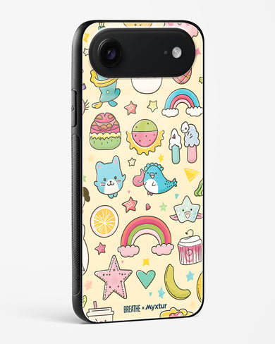 Happy Stickers [BREATHE] Glass Case Phone Cover (Apple)