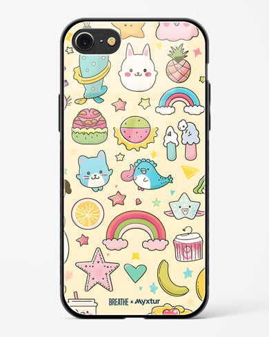 Happy Stickers [BREATHE] Glass Case Phone Cover (Apple)