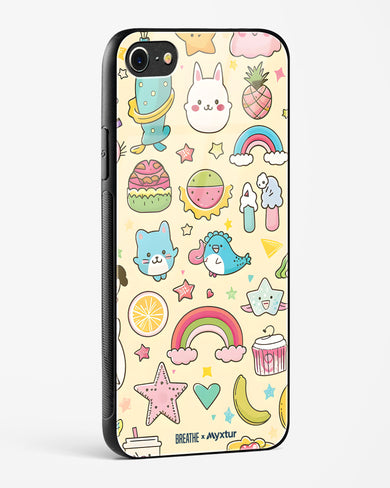 Happy Stickers [BREATHE] Glass Case Phone Cover (Apple)